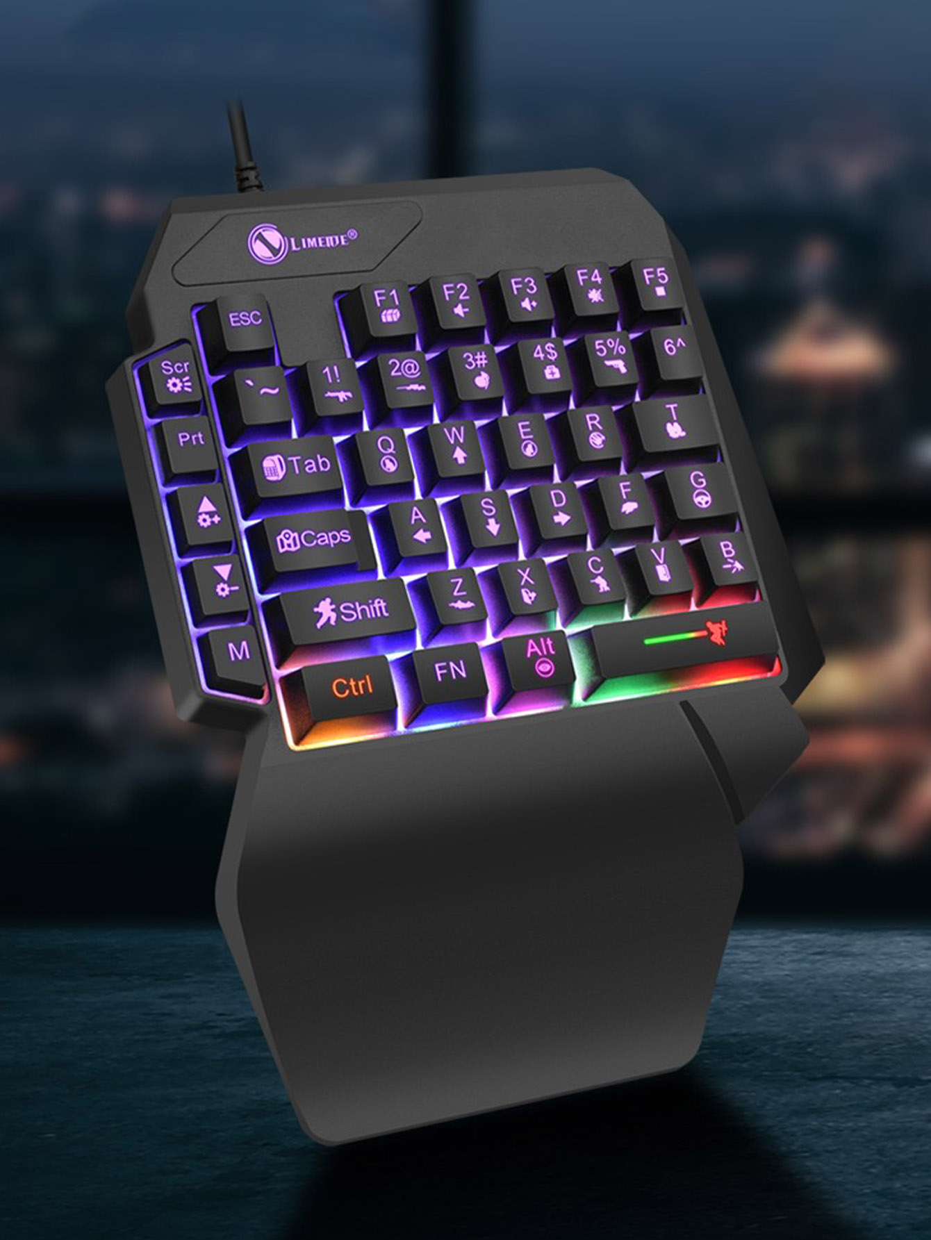Gaming Keyboard Half - Механическая одноручная игровая проводная клавиатура с