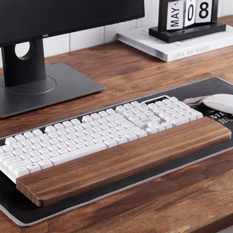 Wrist Rest Wood - 30/36/44 см твердый ореховый клавиатура, подставка