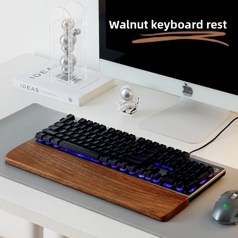 Wrist Rest Wood - Клавиатура из цельного дерева, подставка для