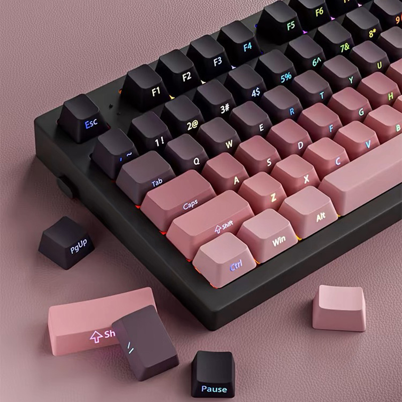Градиентные кейкапы с боковой  – обзор и цена Gaming Keyboard Typewriter