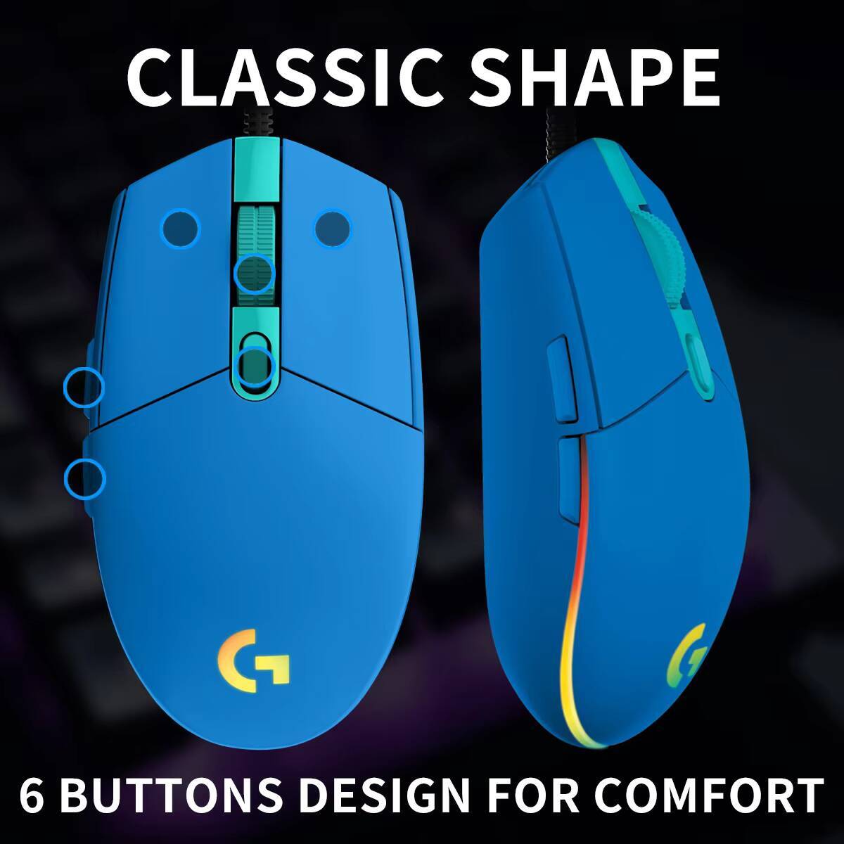 Игровая мышь Logitech G203 Pro – обзор и цена Logitech Mouse G203