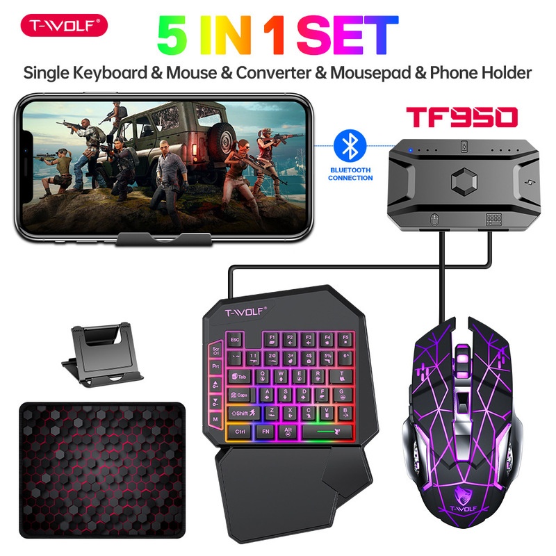 Игровой набор T-Wolf Tf950 5 в – обзор и цена Gaming Keyboard Half