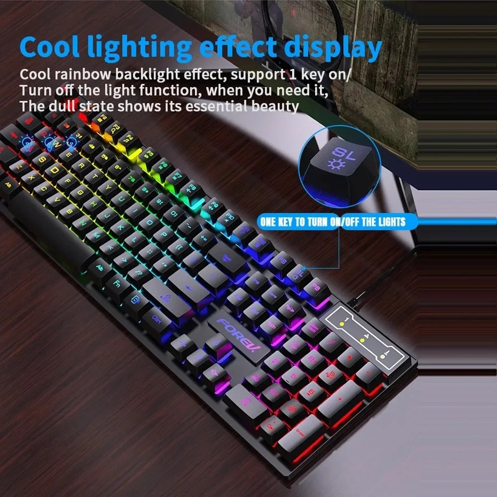 Механическая клавиатура Kebidu – обзор и цена Gaming Keyboard Half