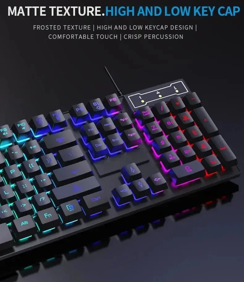 Механическая клавиатура Kebidu – обзор и цена Gaming Keyboard Half